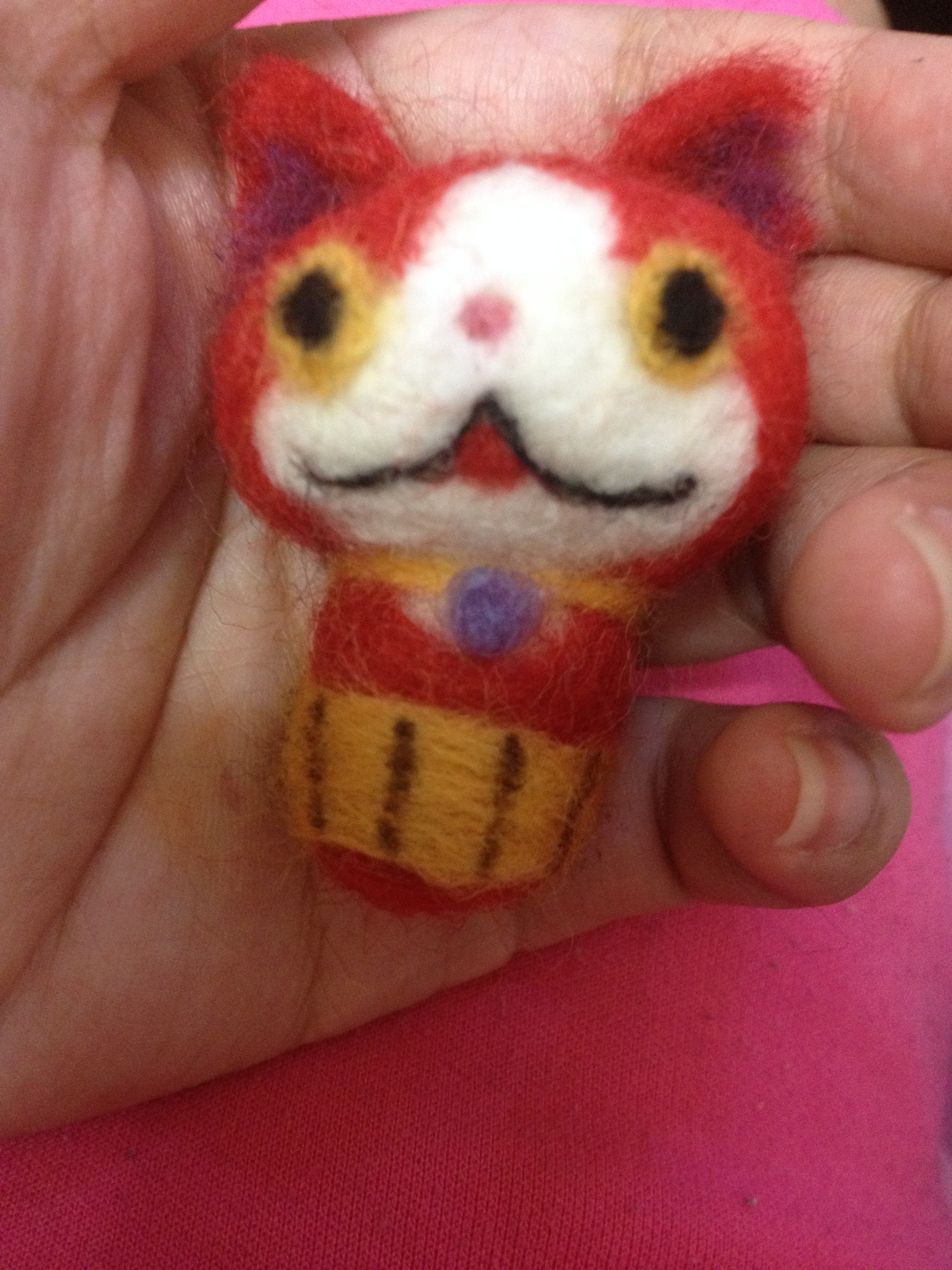 妖怪ウォッチ ジバニャン フエルト小物とキャラクター